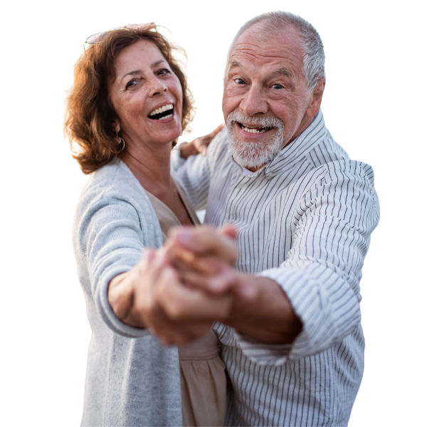 Happy Seniour Couple Dancing in Washougal, WA